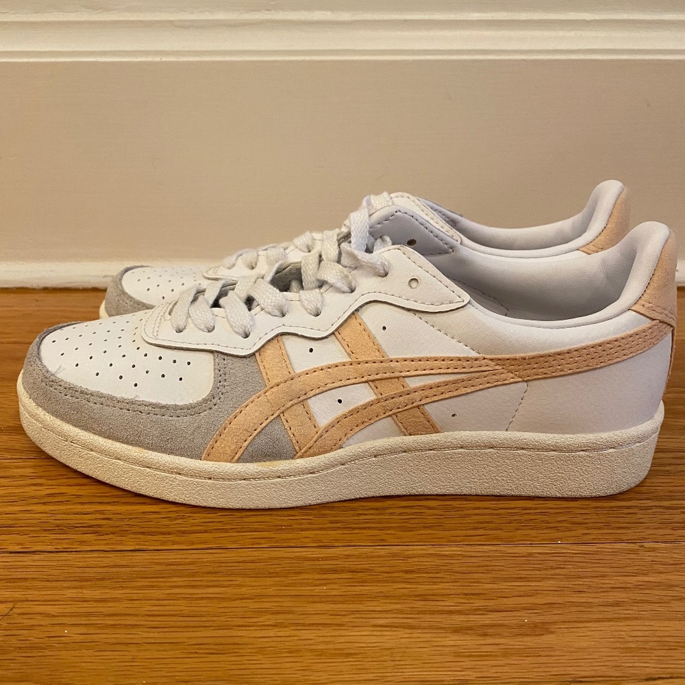 Onitsuka Tiger GSM Sneakers  White/Cozy Pink, Unisex, 5